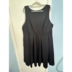 Torrid Babydoll Dress Size 22 Black Skater Pleated Dark Academia Holidays